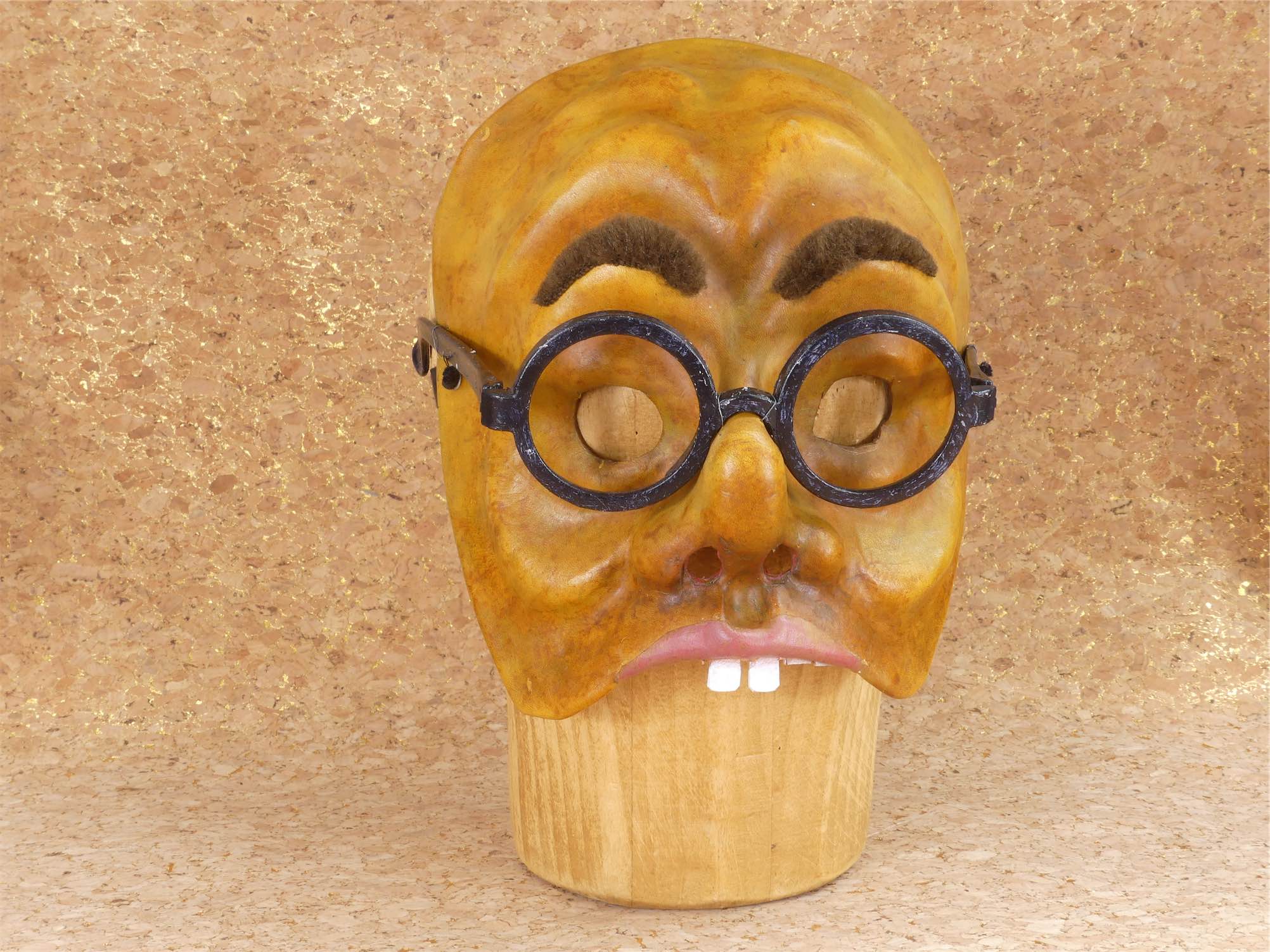  Tartaglia Mask in tan leather 